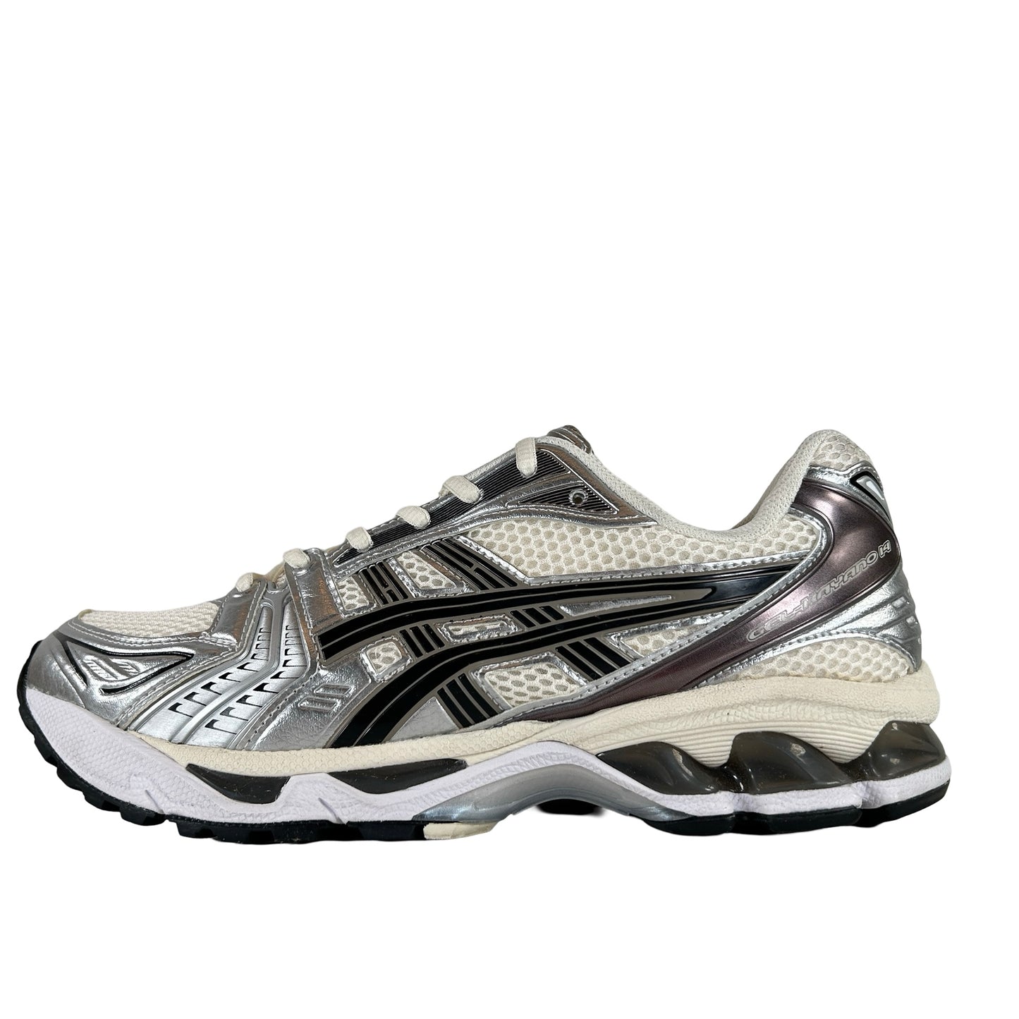 1201A019 108 ASICS Gel-Kayano 14 Crema Negro Metálico Ciruela