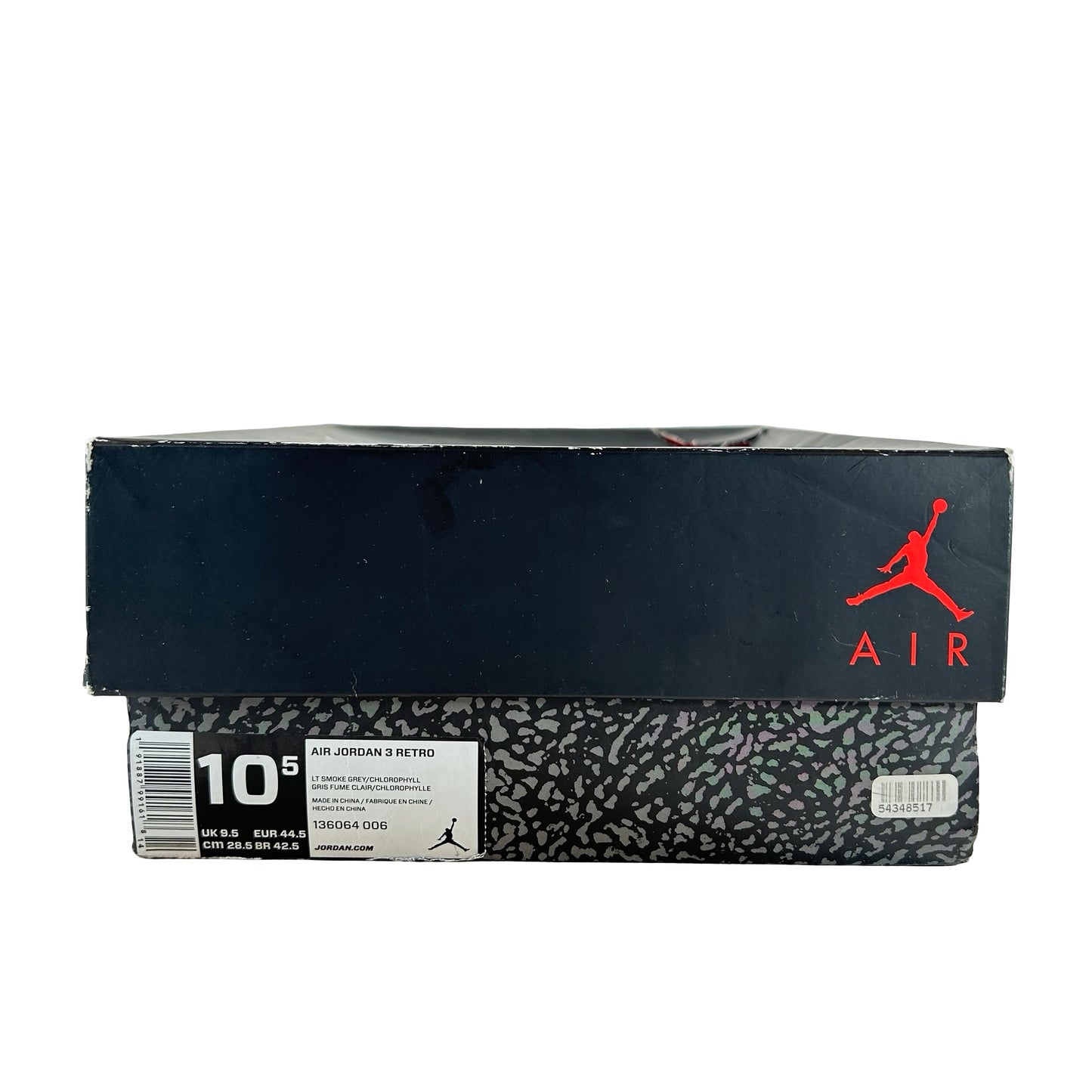 136064 006 Jordan 3 Retro Chlorophyll [USED] - 10.5 M (Used)