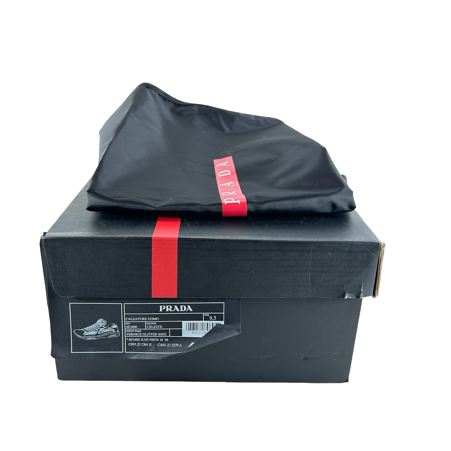Prada America's Cup Sneakers Blue Glitter [USED] - PRADA 9.5 / US 10.5 M (Used)