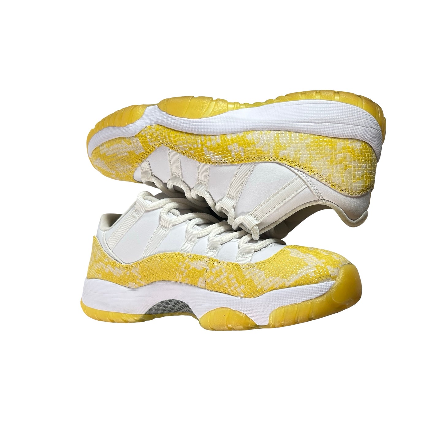 AH7860 107 Jordan 11 Retro Low Yellow Snakeskin (Women's) [USED] - 10 W (Used)