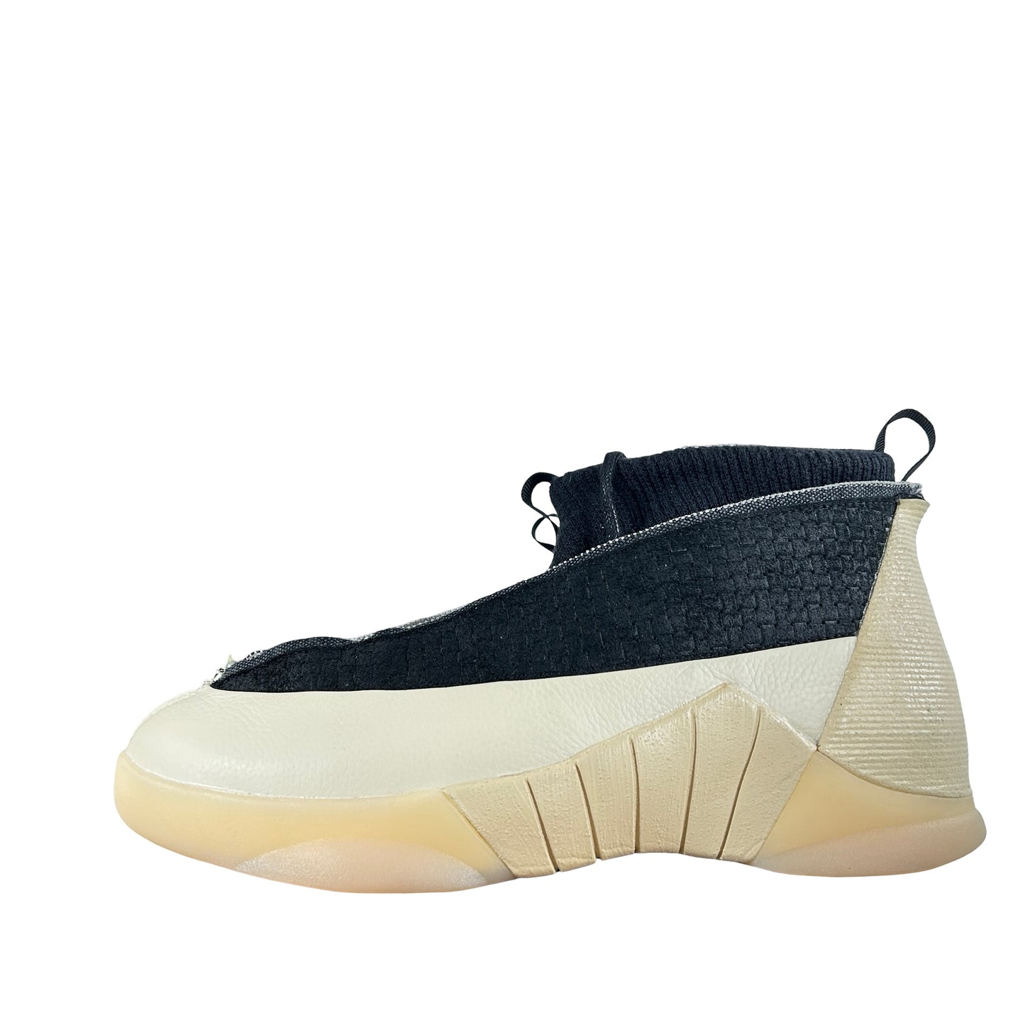 IV7637 100 Jordan 15-23RE Black Muslin [USED] - 9.5 M (Used)