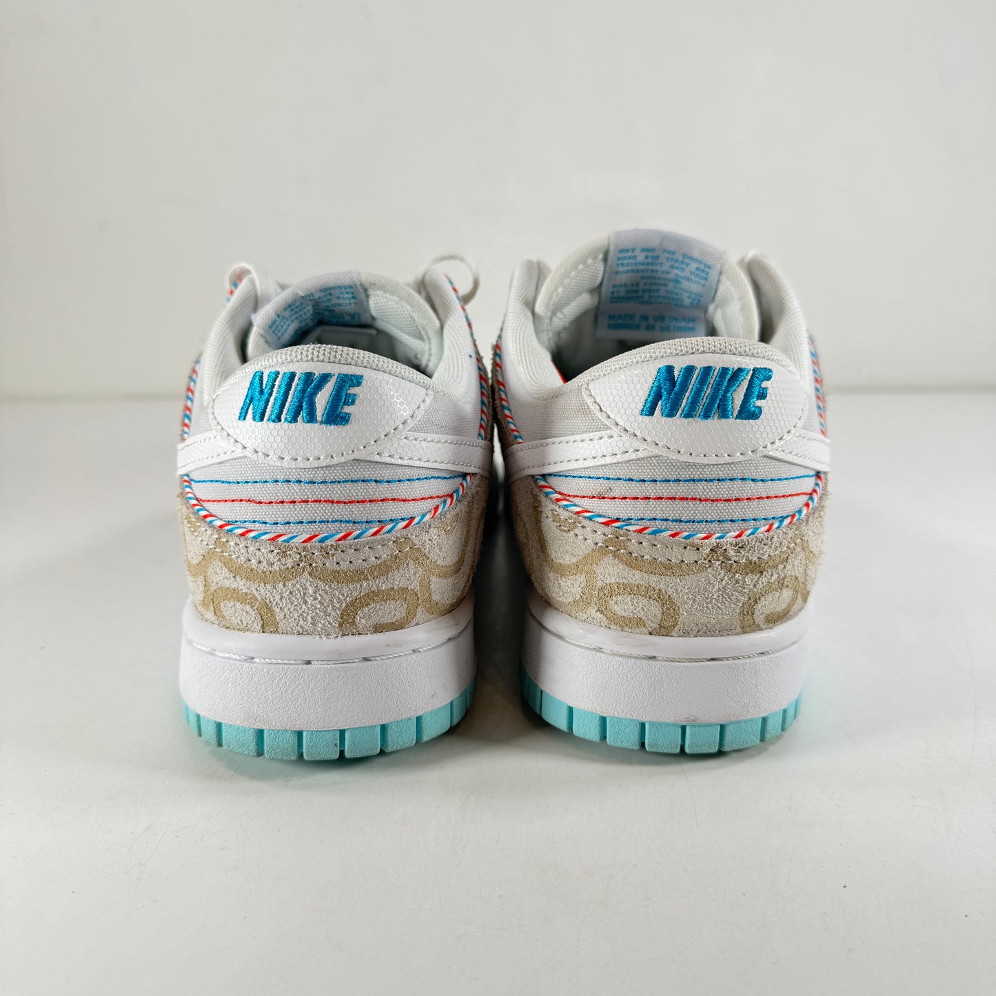 DH7614 500 Nike Dunk Low SE Barber Shop Grey [USED] - 9 M (Used)