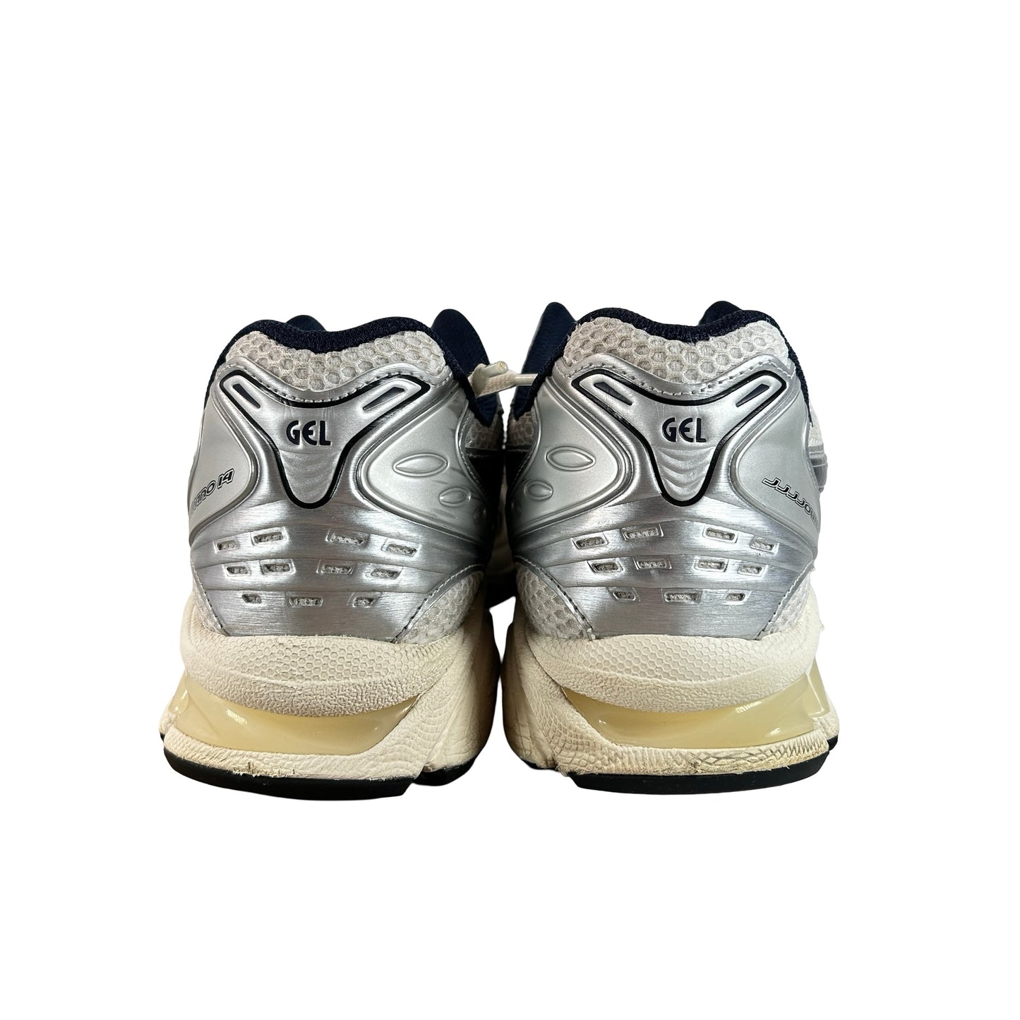 1203A961 100 ASICS Gel-Kayano 14 JJJJound White Navy [USED] - 10 M (Used)