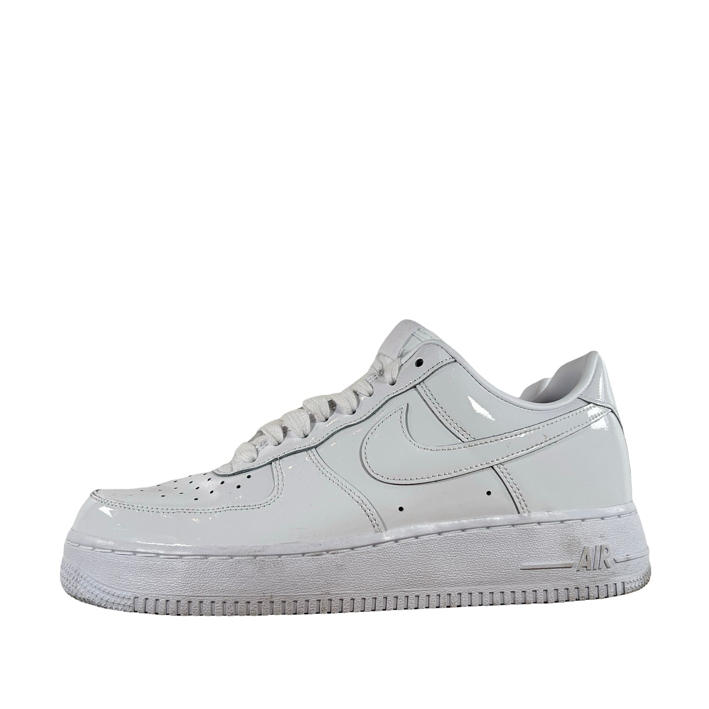 IV2857 100 Nike Air Force 1 Low '07 Premium White Patent [USED] - 9 M (Used) (No Box)