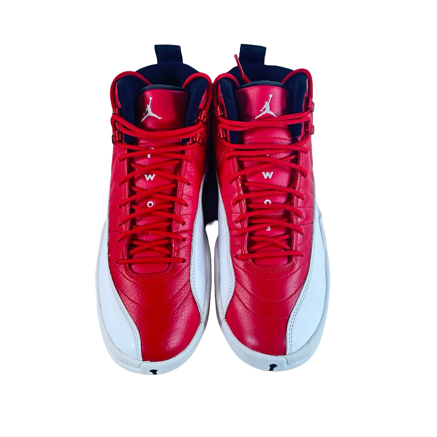 130690 600 Jordan 12 Retro Gym Red - 8.5 M (Yellowing)