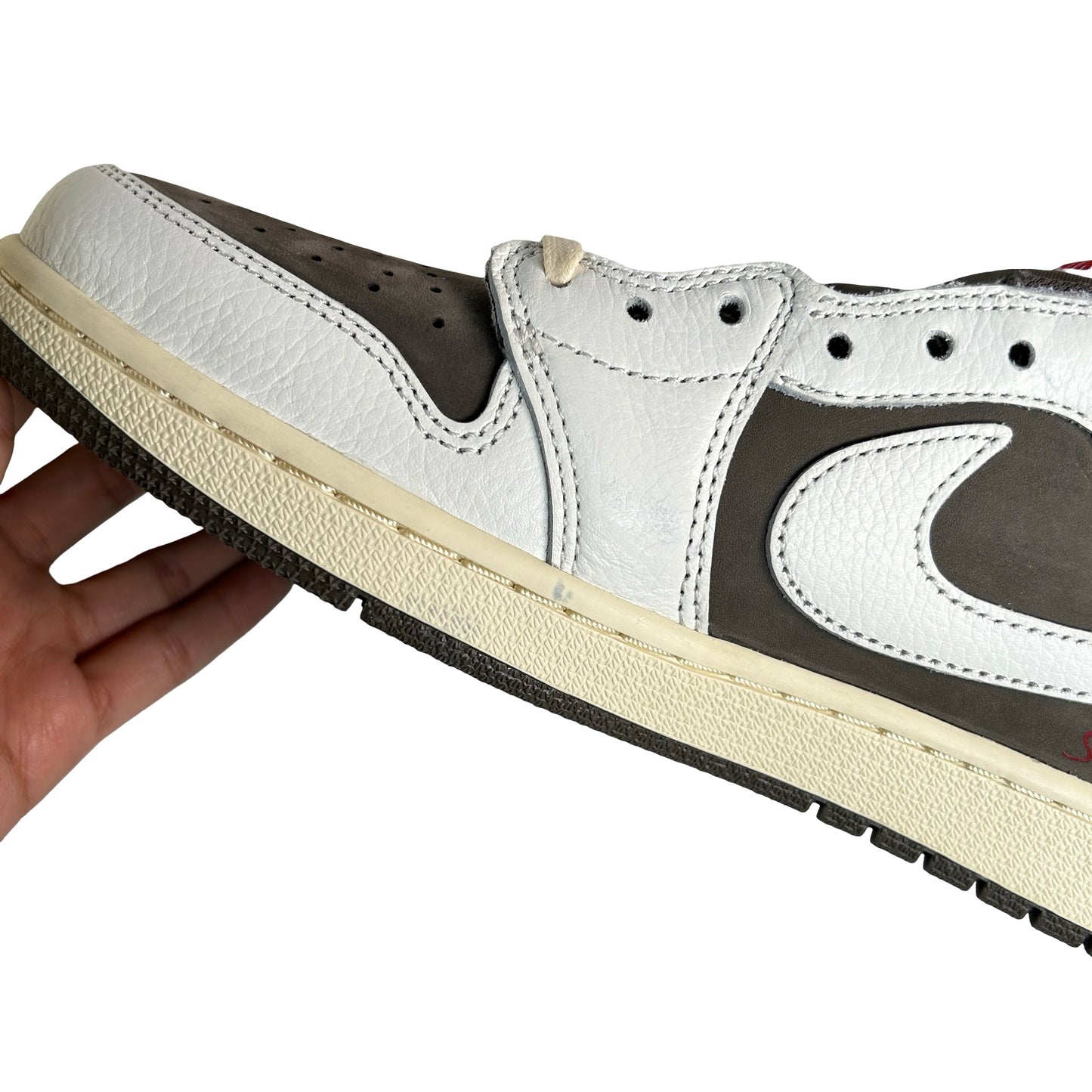 DM7866 162 Jordan 1 Retro Low OG SP Travis Scott Reverse Mocha [CONDITIONAL] - 10 M (Mark on inner right panel)