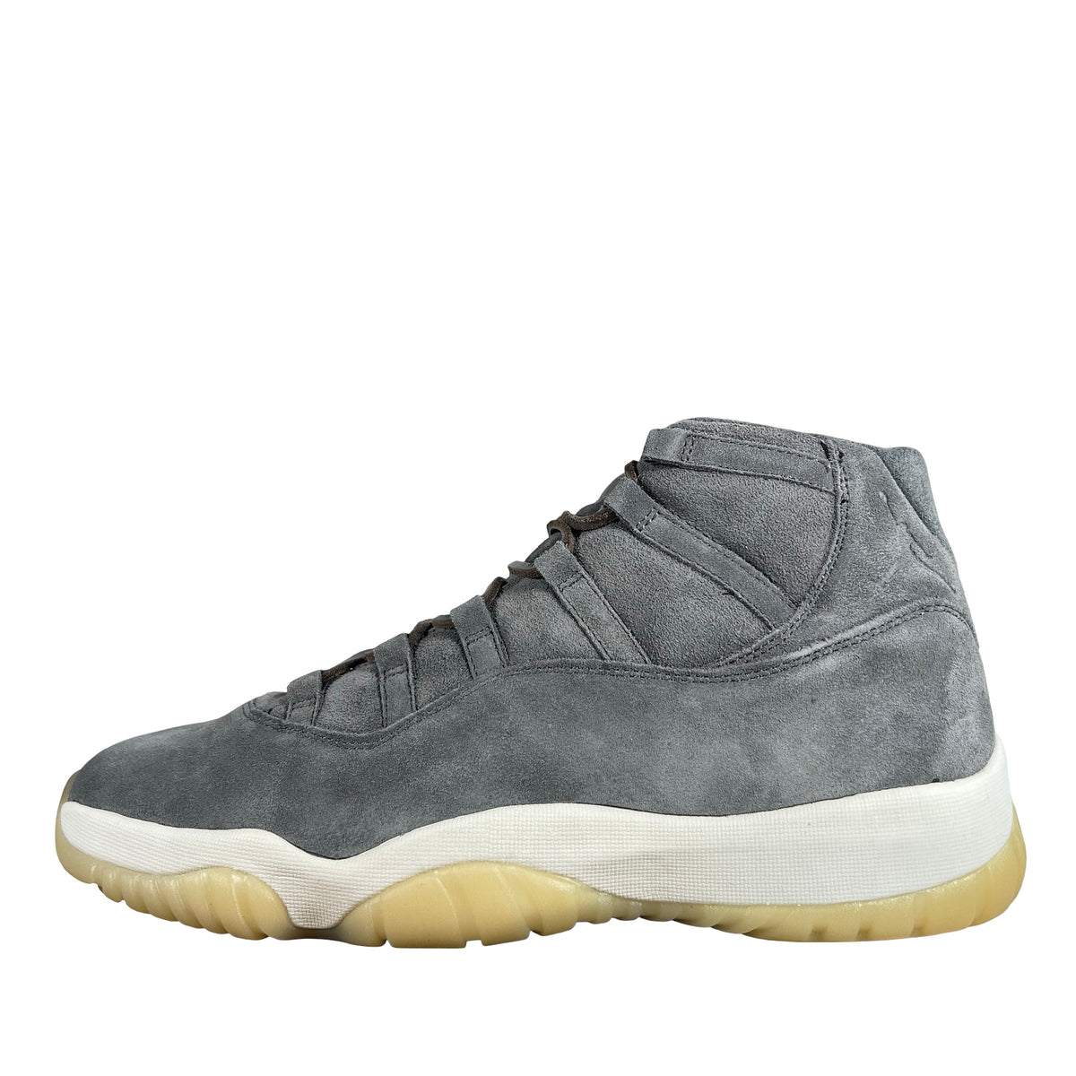 914433 003 Jordan 11 Retro Pinnacle Grey Suede - 13 M (Yellowing)