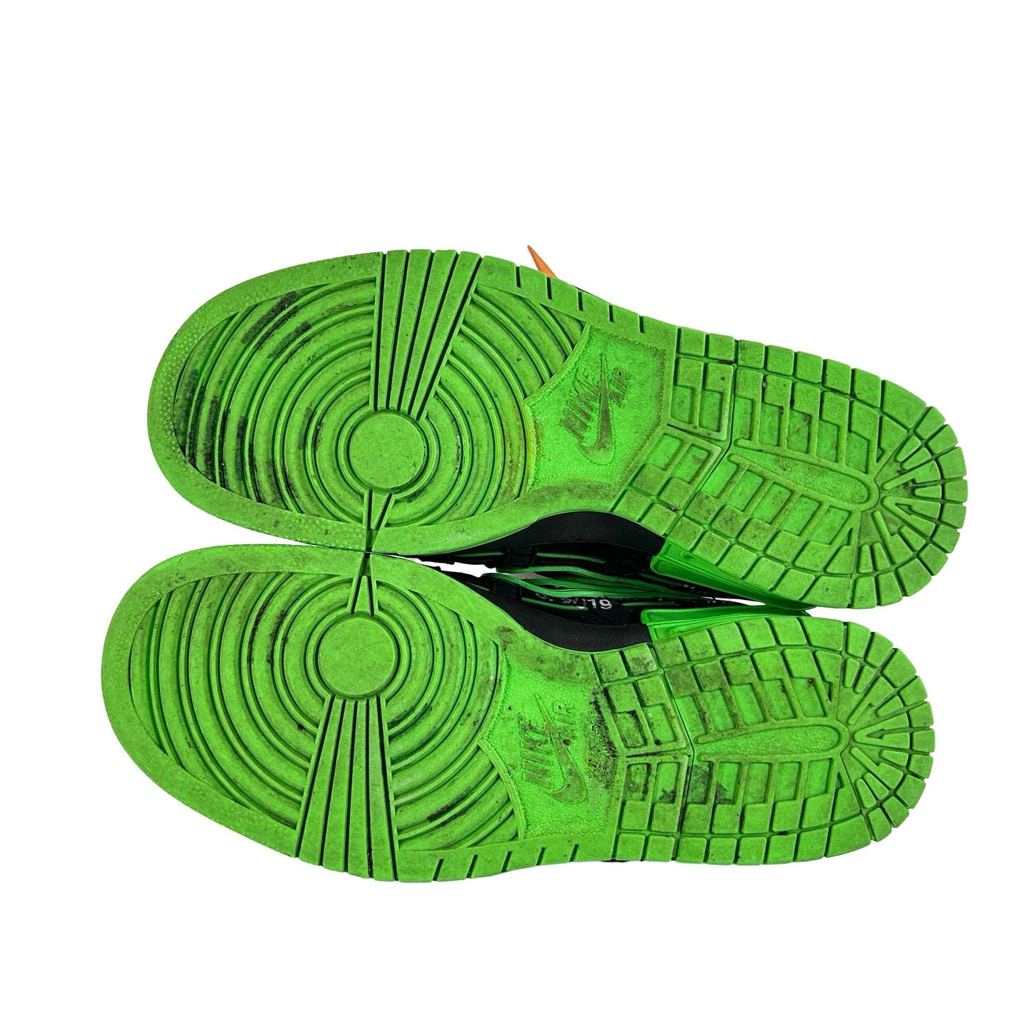 CU6015 001 Nike Air Rubber Dunk Off-White Green Strike [USED] - 10.5 M (Used)