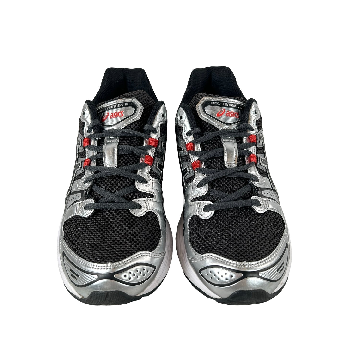1201A424 023 ASICS Gel-Nimbus 9 Graphite Grey Red [USED] - 10 M (Used2)