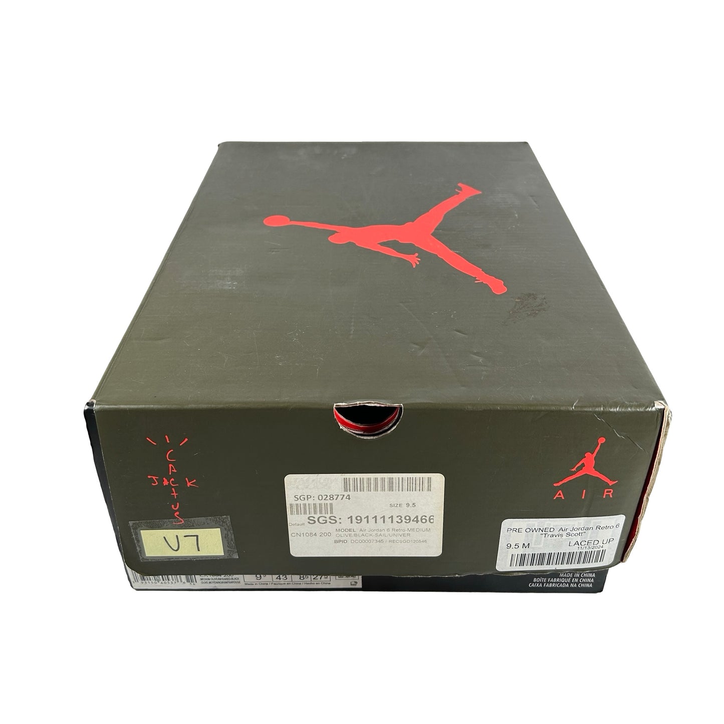 CN1084 200 Jordan 6 Retro Travis Scott [USED] - 9.5 M (Used7)