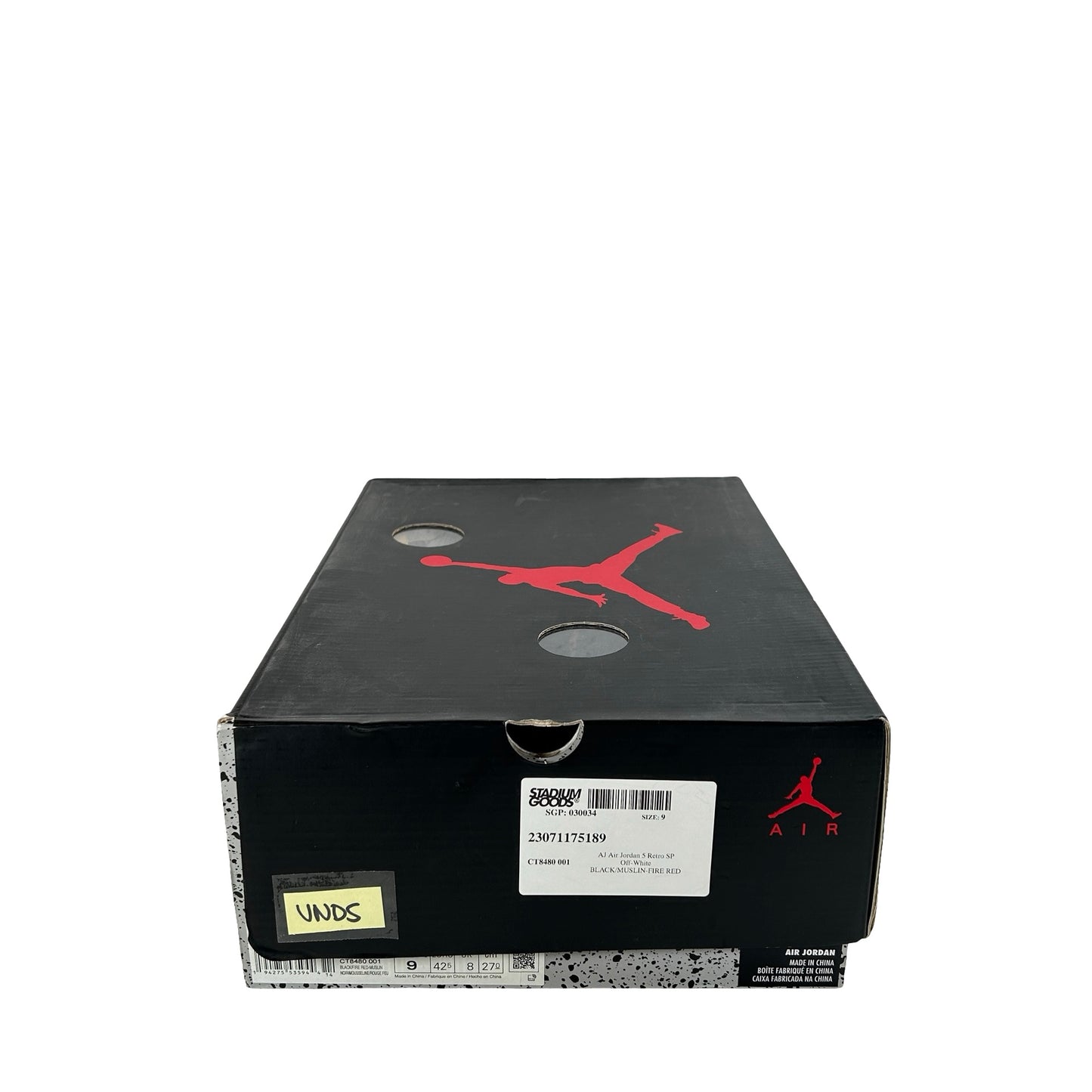 CT8480 001 Jordan 5 Off-White Black [USED] - 9 M (VNDS)