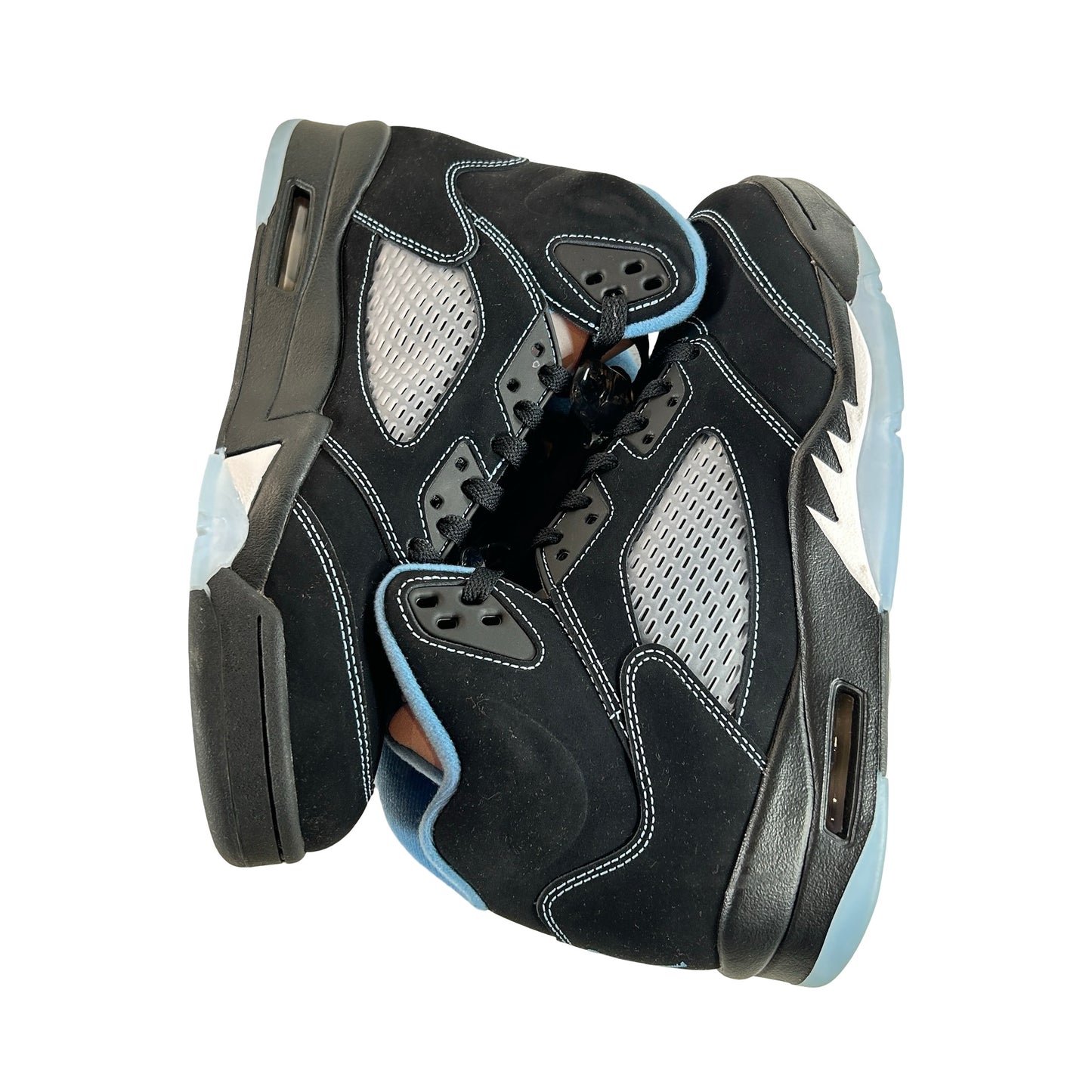 DD0587 008 Jordan 5 Retro Black University Blue (2026) [USED] 9 M (Used)