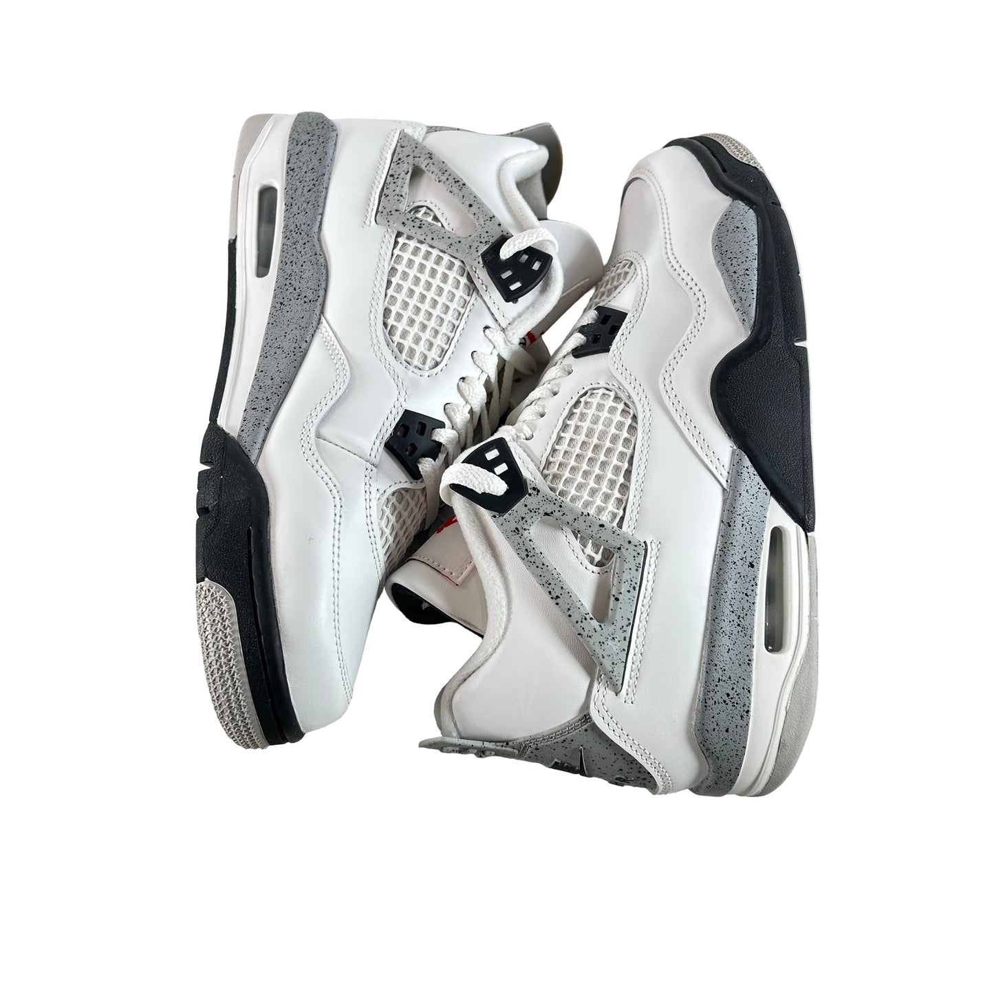 IB4171 100 Jordan 4 Retro White Cement (2025) (GS) [USED] - 7 Y (Used9)