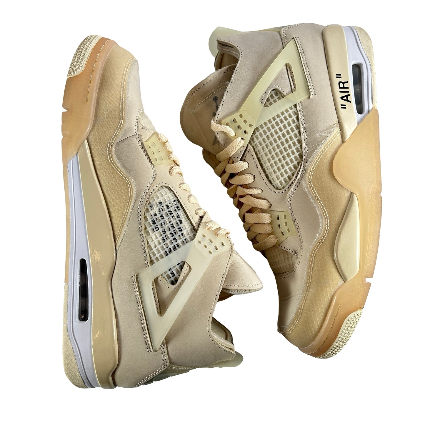 CV9388 100 Jordan 4 Retro Off-White Sail (Women's) [USED] - 11.5 W (Used)