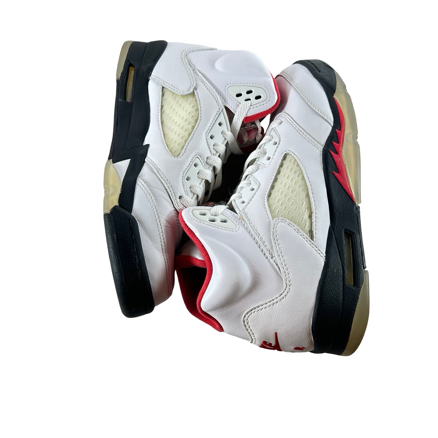 440888 102 Jordan 5 Retro Fire Red Silver Tongue (2020) [USED] - 5.5 Y (Used)
