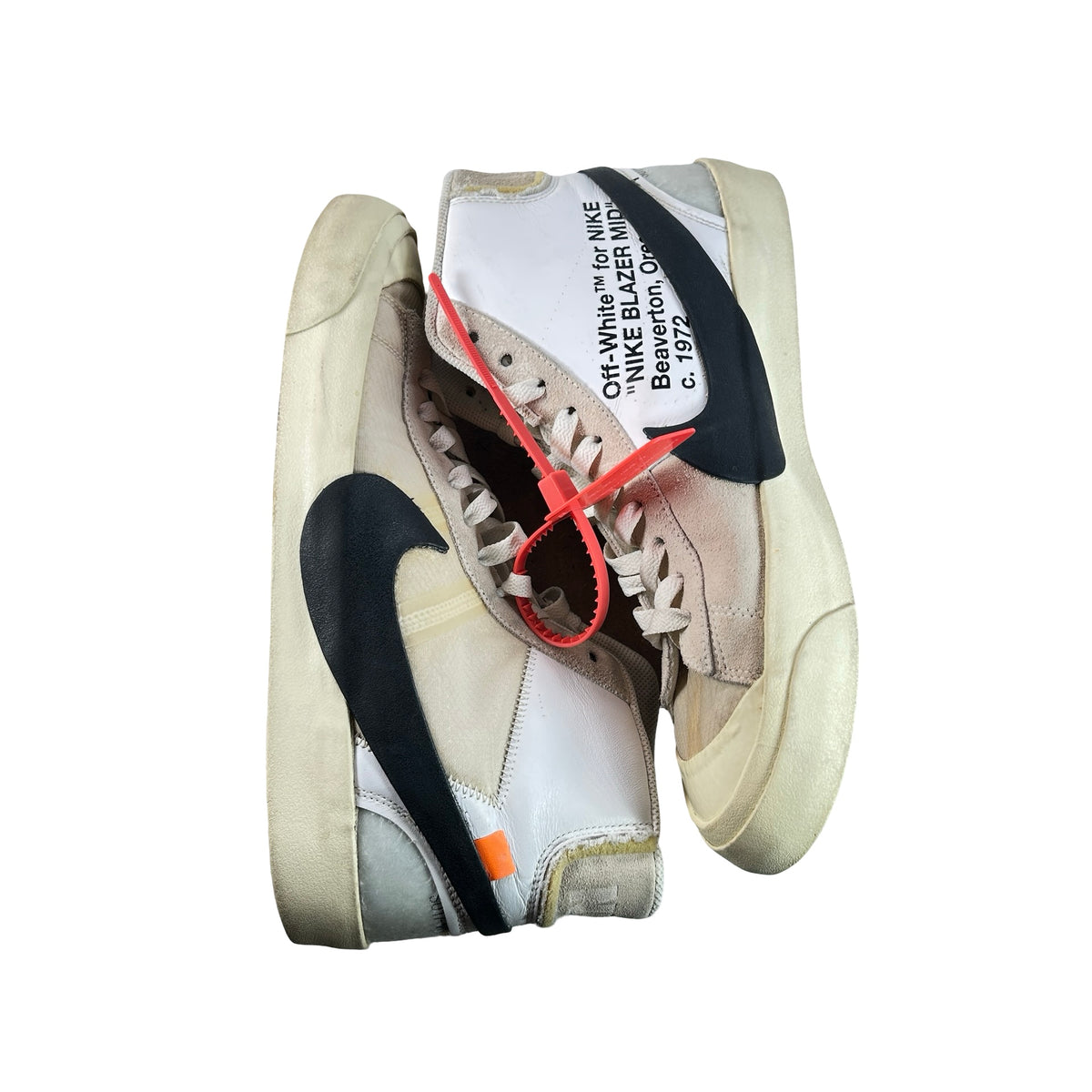 AA3832 100 Nike Blazer Mid Off-White [USED] - 10 M (Used)