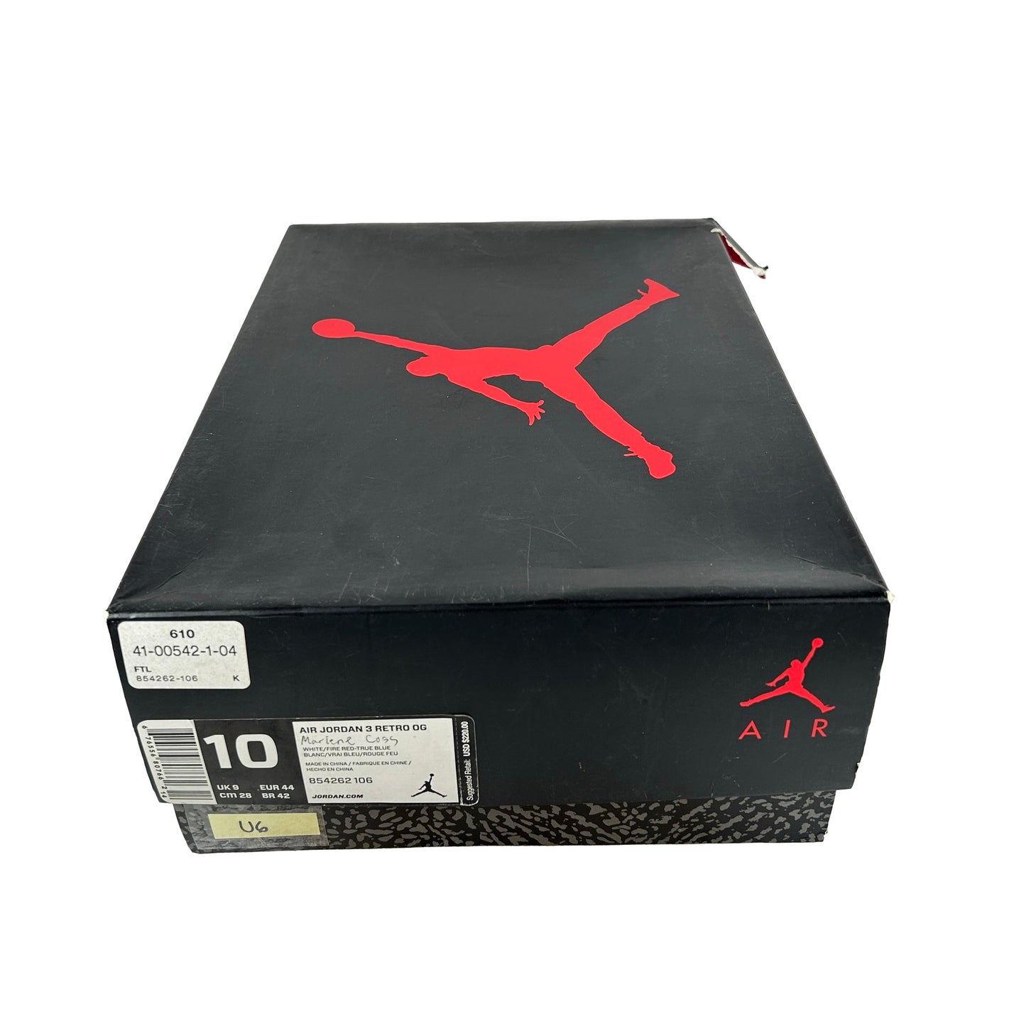 854262 106 Jordan 3 Retro True Blue (2016) [USED] - 10 M (Used6)