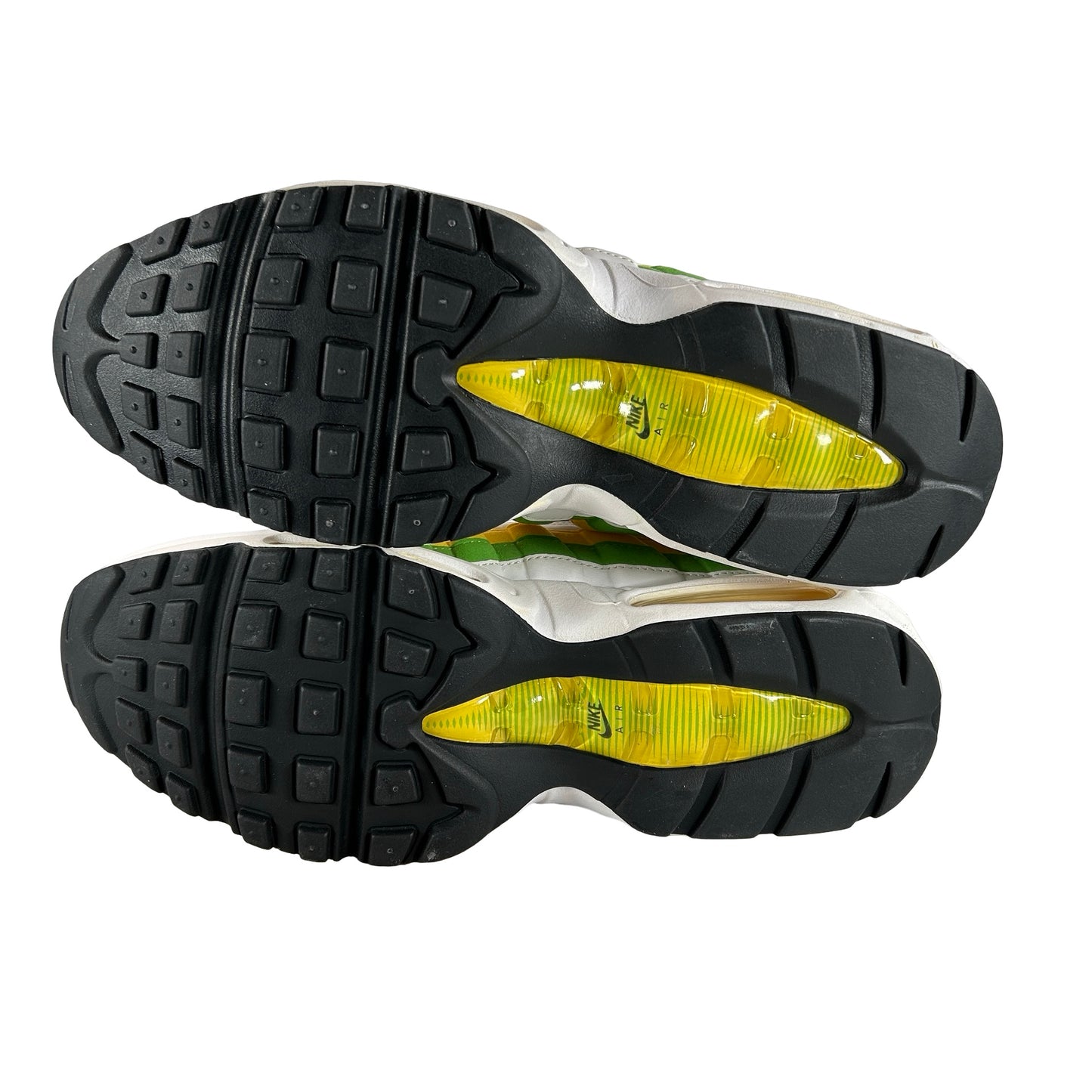 DQ3429 100 Nike Air Max 95 Essential White Green Apple Tour Yellow [CONDITIONAL] - 11 M (Yellowing) (No Box)