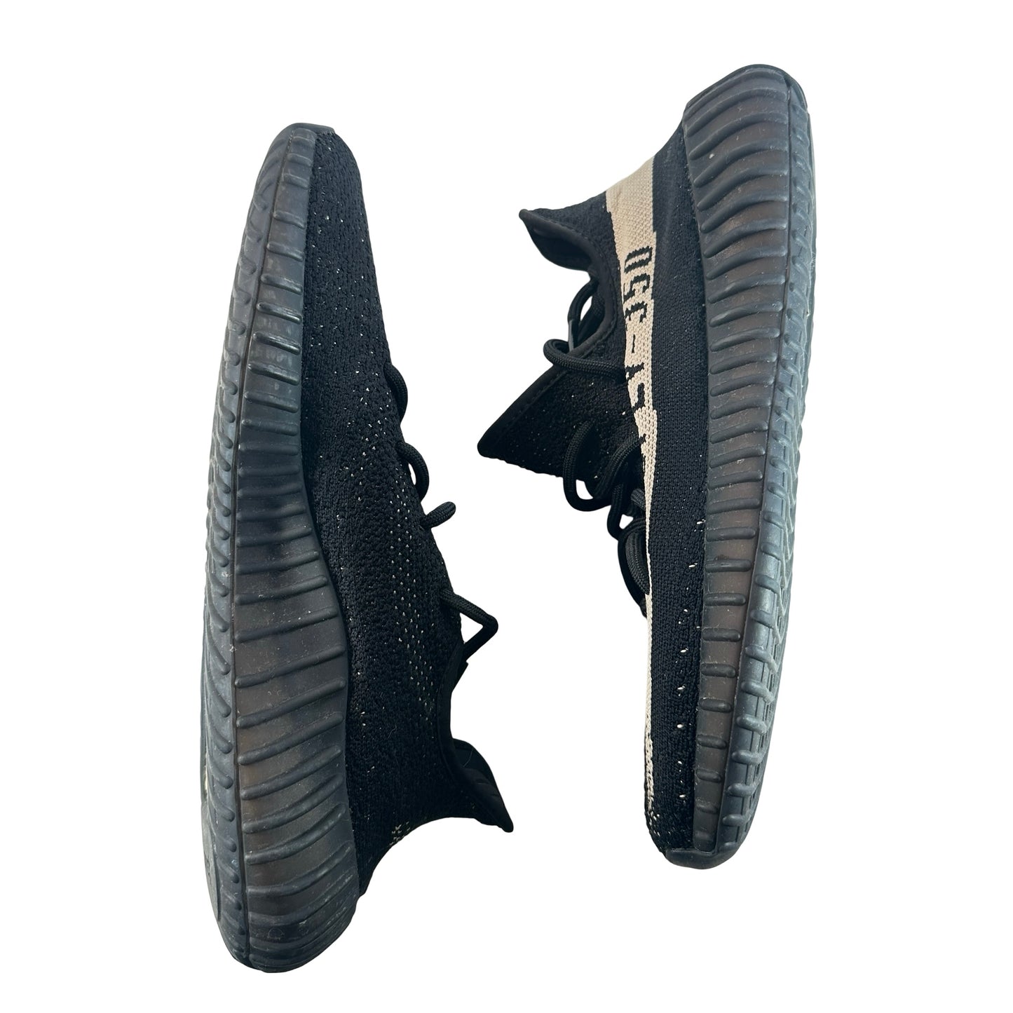 BY1604 Adidas Yeezy Boost 350 V2 Core Black White [USED] - 9 M (Used)