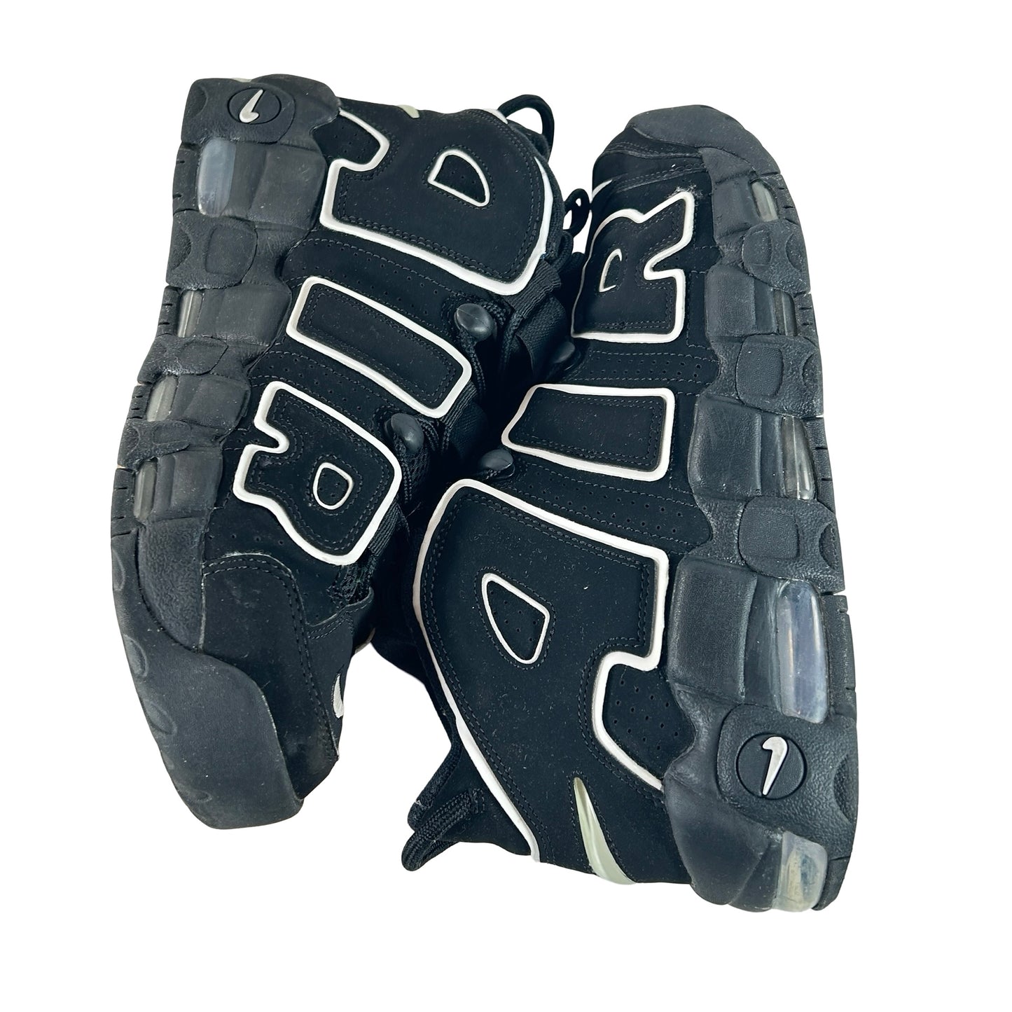 414962 002 Nike Air More Uptempo Black White [USED] - 9 M (Used) (No Box)