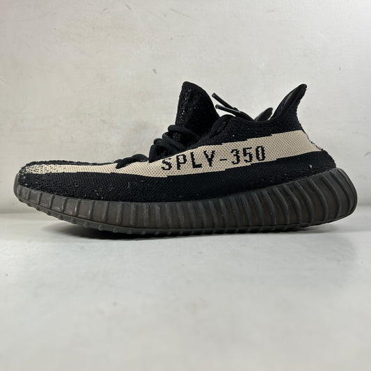 BY1604 Adidas Yeezy Boost 350 V2 Core Black White [USED] - 10 M (Used) (No Box)