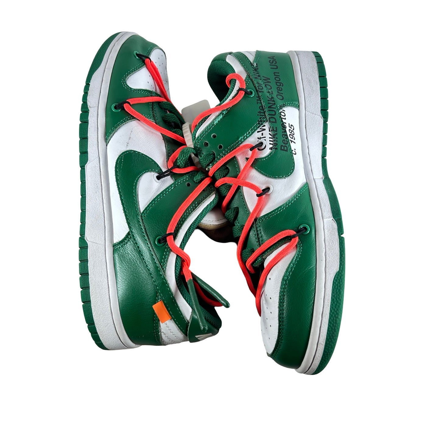 CT0856 100 Nike Dunk Low Off-White Green [USED] - 8.5 M (Used) (No Box)