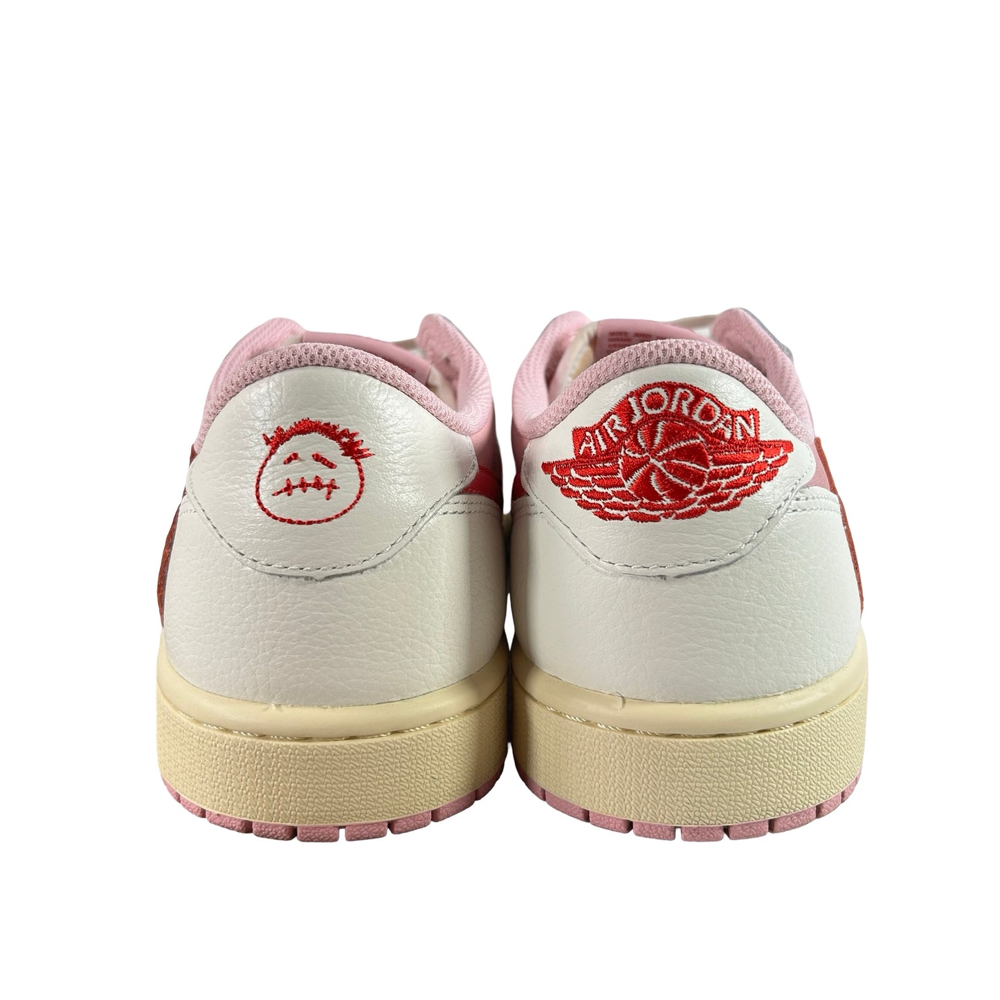 IQ7604 101 Jordan 1 Retro Low OG SP Travis Scott Sail Tropical Pink [USED] - 9.5 M (Used)