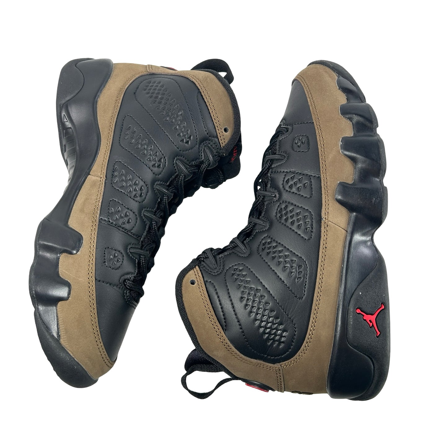 HV4574 030 Jordan 9 Retro Olive (2024) (GS) [USED] - 4.5 Y (Used) (No Box)