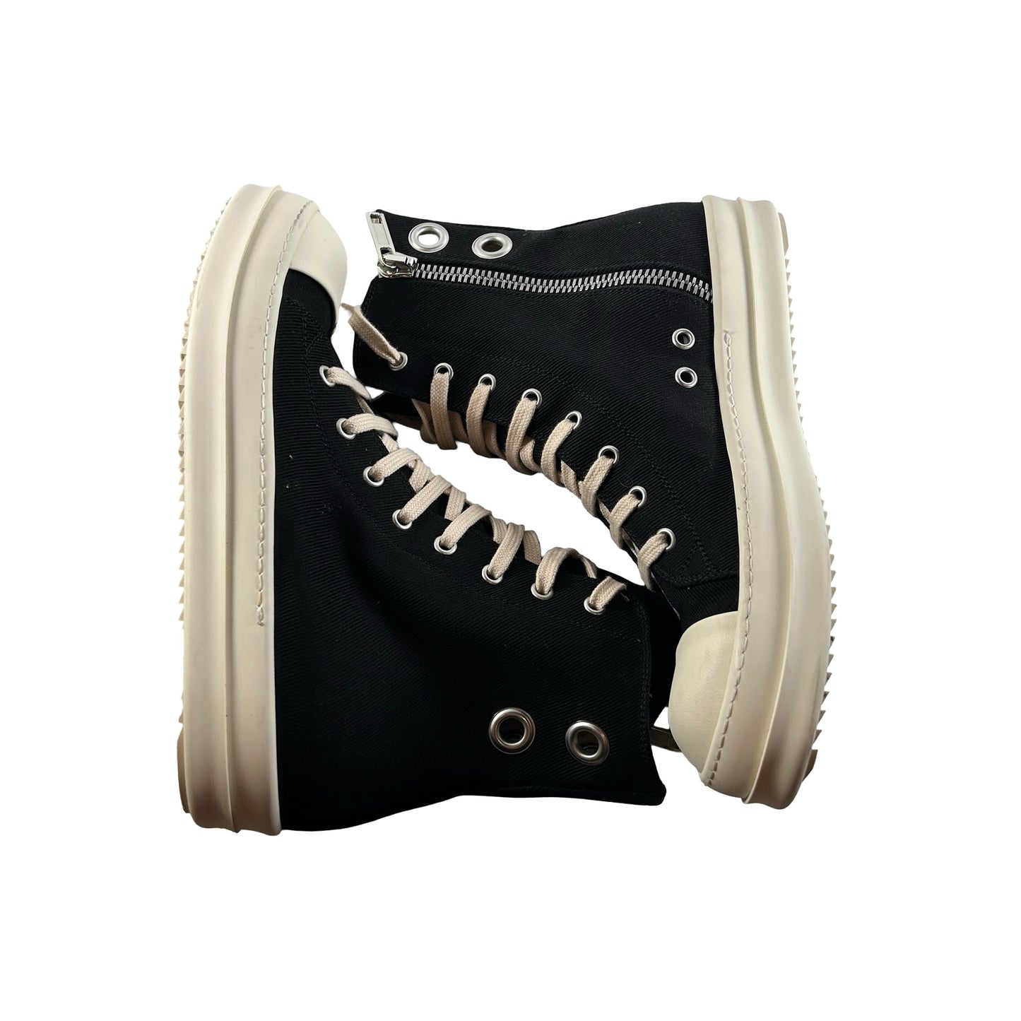 DS02C5800 DOES1 911 Rick Owens DRKSHDW High Top Black Milk [USED] - EU 39 (Used)