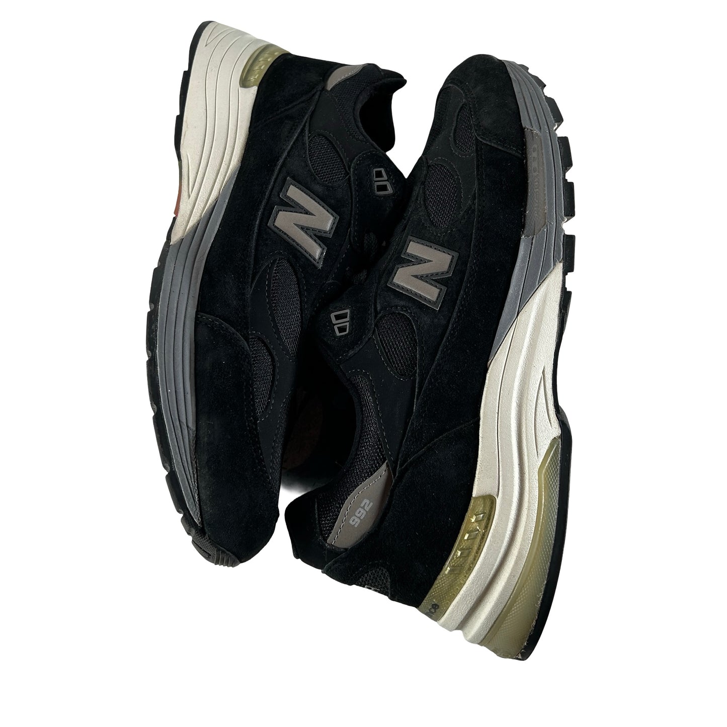 M992BL New Balance 992 MiUSA Black Grey [USED] - 12 M (Used) (No Box)