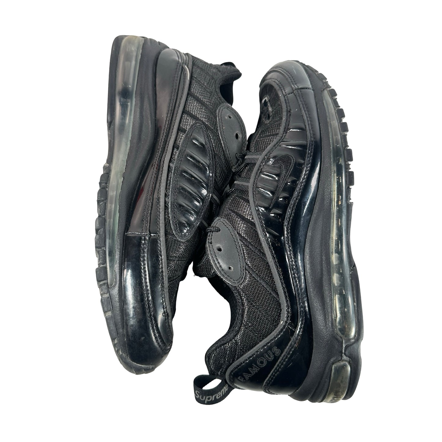 844694 001 Nike Air Max 98 Supreme Black [USED] - 9 M (Used)