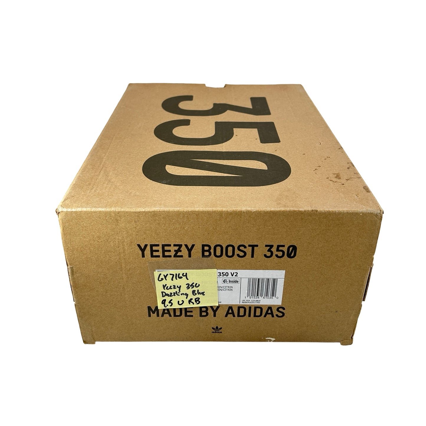 GY7164 adidas Yeezy Boost 350 V2 Dazzling Blue [USED] - 9.5 M (Used) (Replace Box)