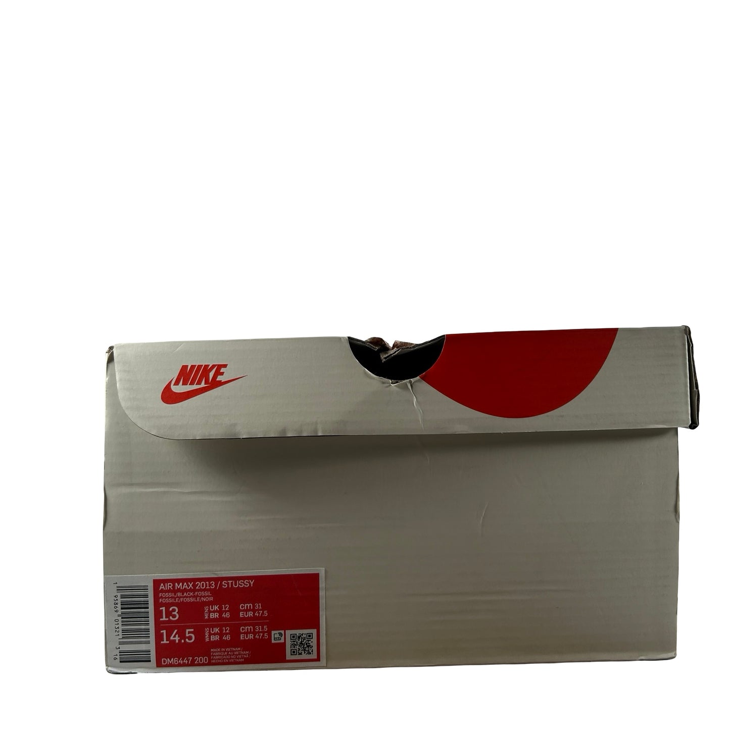 DM6447 200 Nike Air Max 2013 Stussy Fossil [USED] - 13 M (Used)