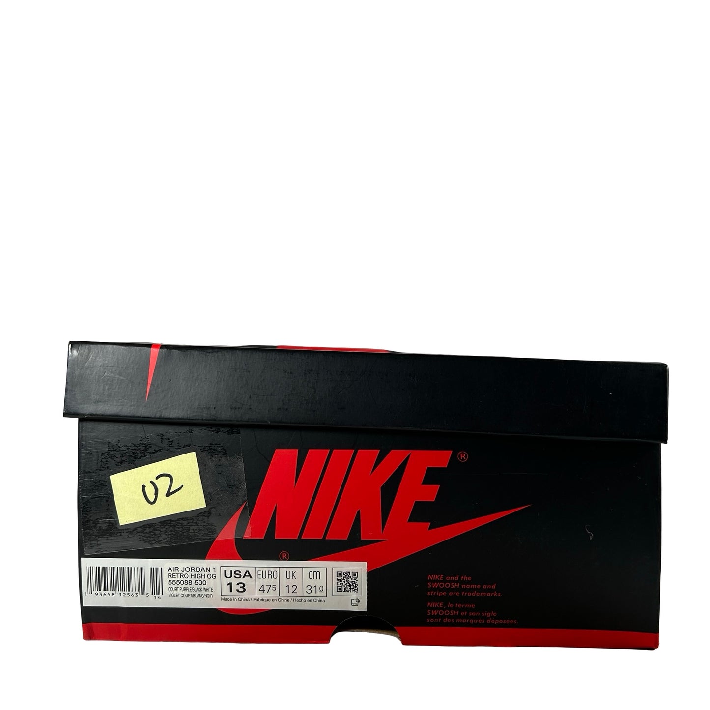 555088 500 Jordan 1 Court Purple [USED] - 13 M (Used2)