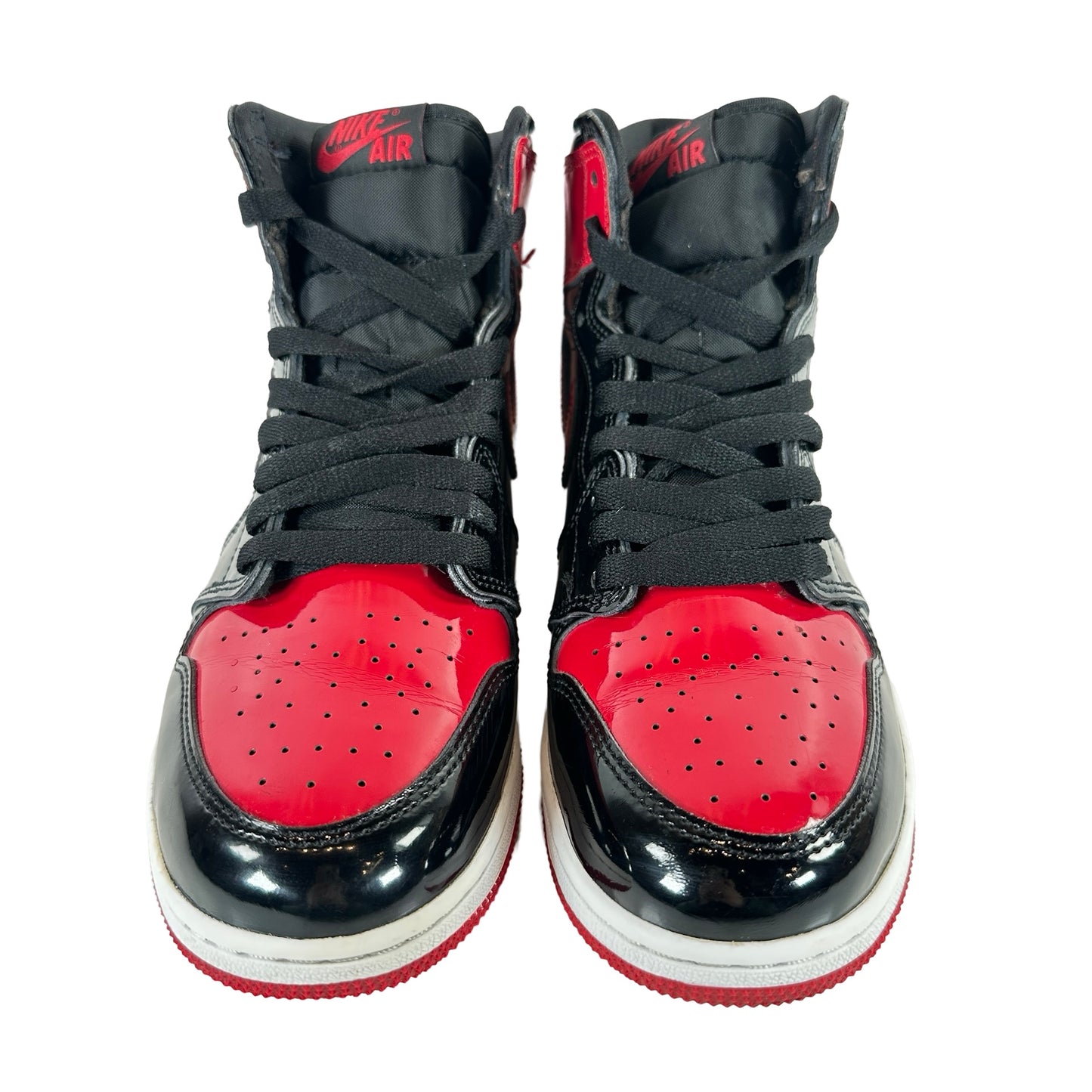 575441 063 Jordan 1 Retro High OG Patent Bred (GS) [USED] - 7 Y (Used)