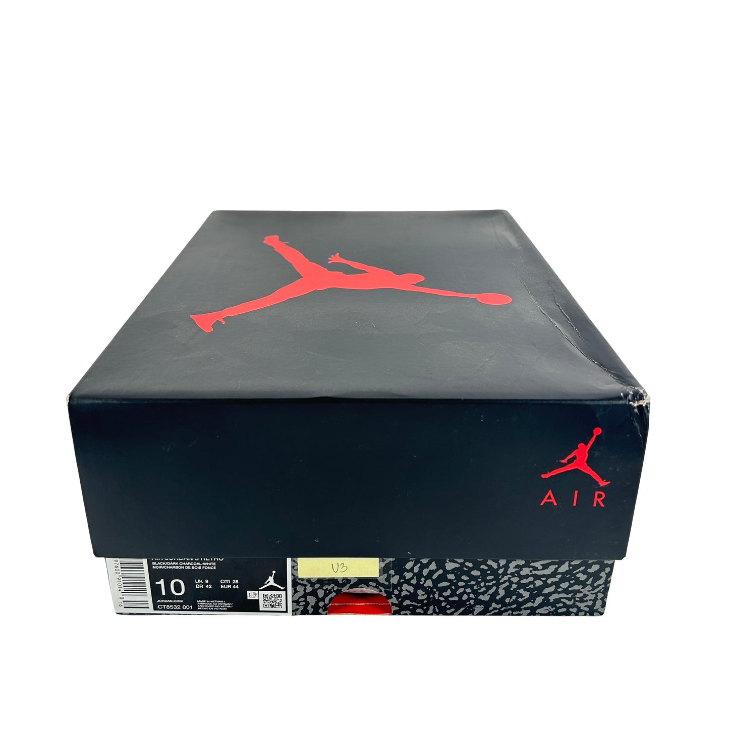 CT8532 001 Jordan 3 Retro Black Cat (2025) [USED] - 10 M (Used3)