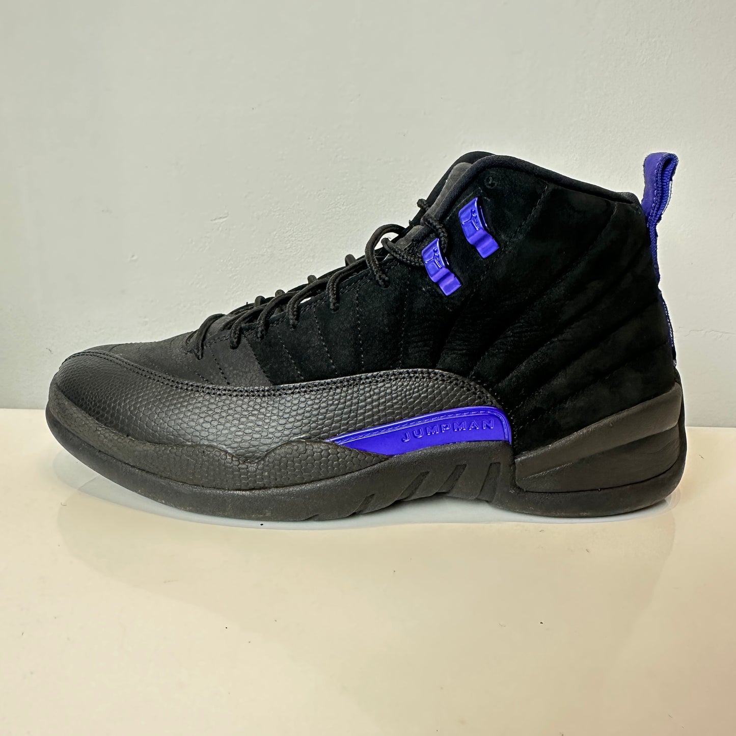 CT8013 005 Jordan 12 Retro Black Dark Concord [USED] - 9.5 M (Used) (No Box)