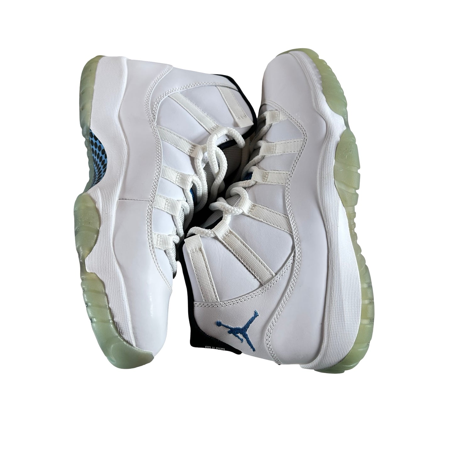 378037 117 Air Jordan 11 Retro Legend Blue (2014) - 8 M (Yellowing)