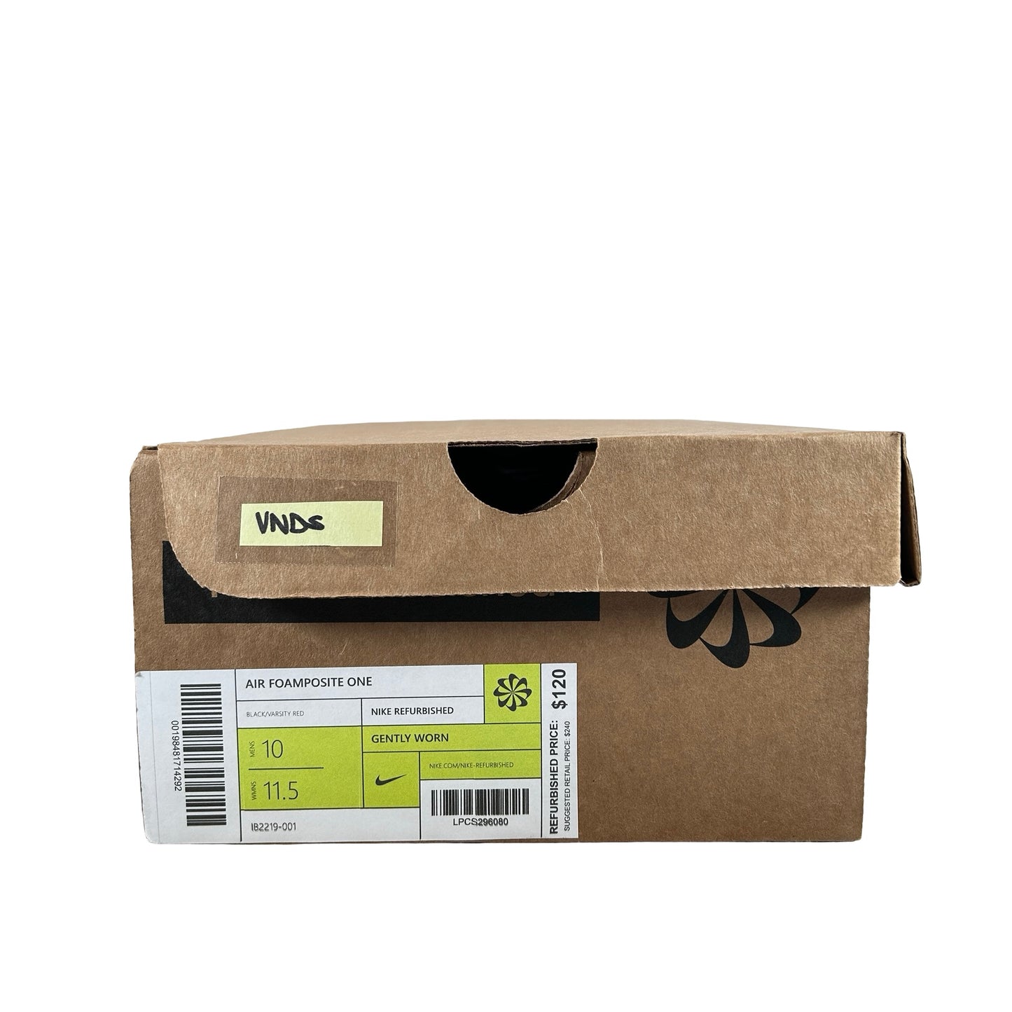 IB2219 001 Nike Air Foamposite One Cough Drop (2025) [USED] - 10 M (VNDS) (Cardboard Box)