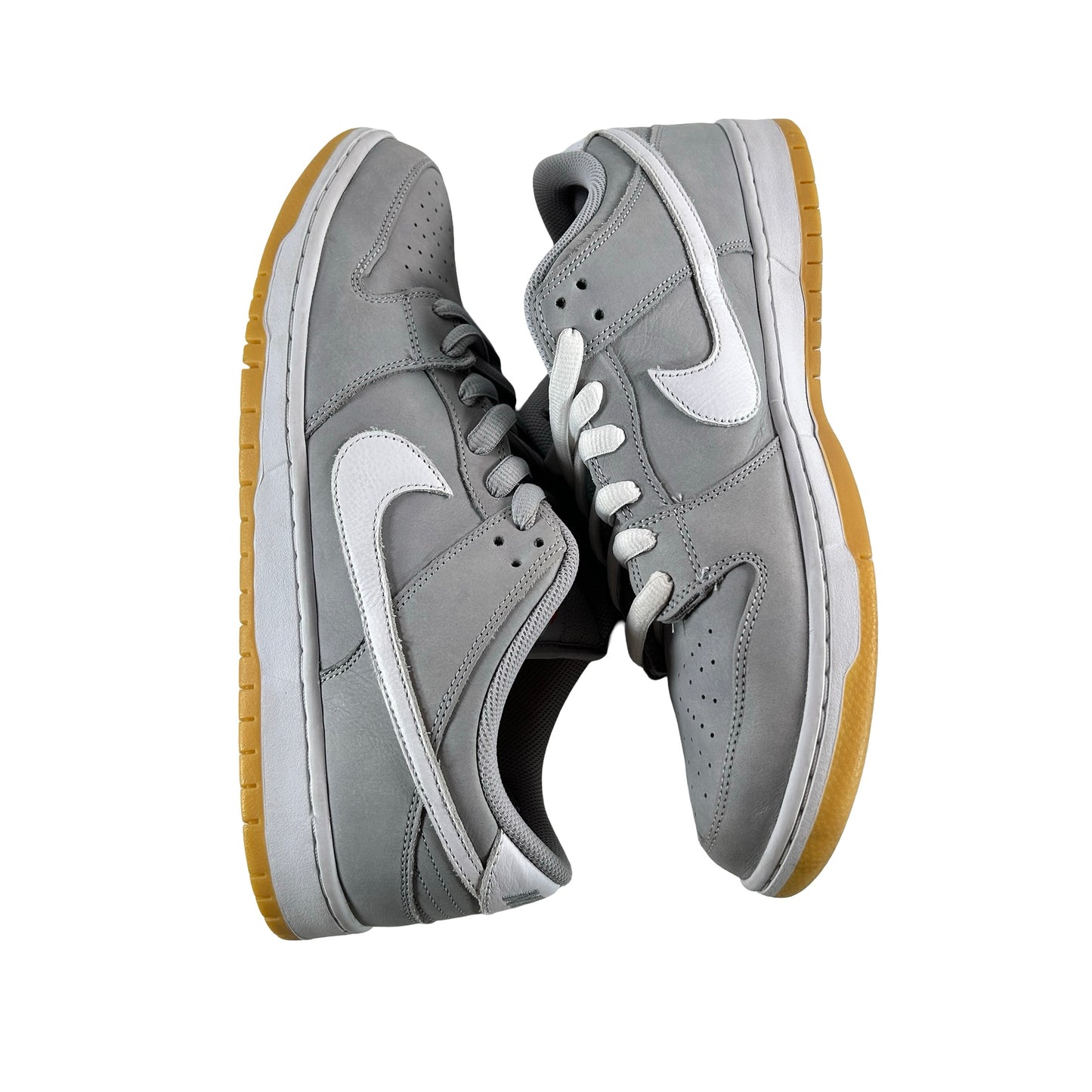 DV5464 001 Nike SB Dunk Low Pro ISO Orange Label Wolf Grey Gum [USED] - 13 M (Used)
