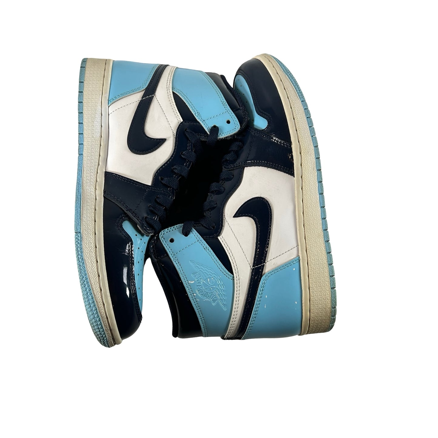 CD0461 401 Jordan 1 Retro High UNC Patent (Women's) [USED] - 8.5 W (Used) (No Box)
