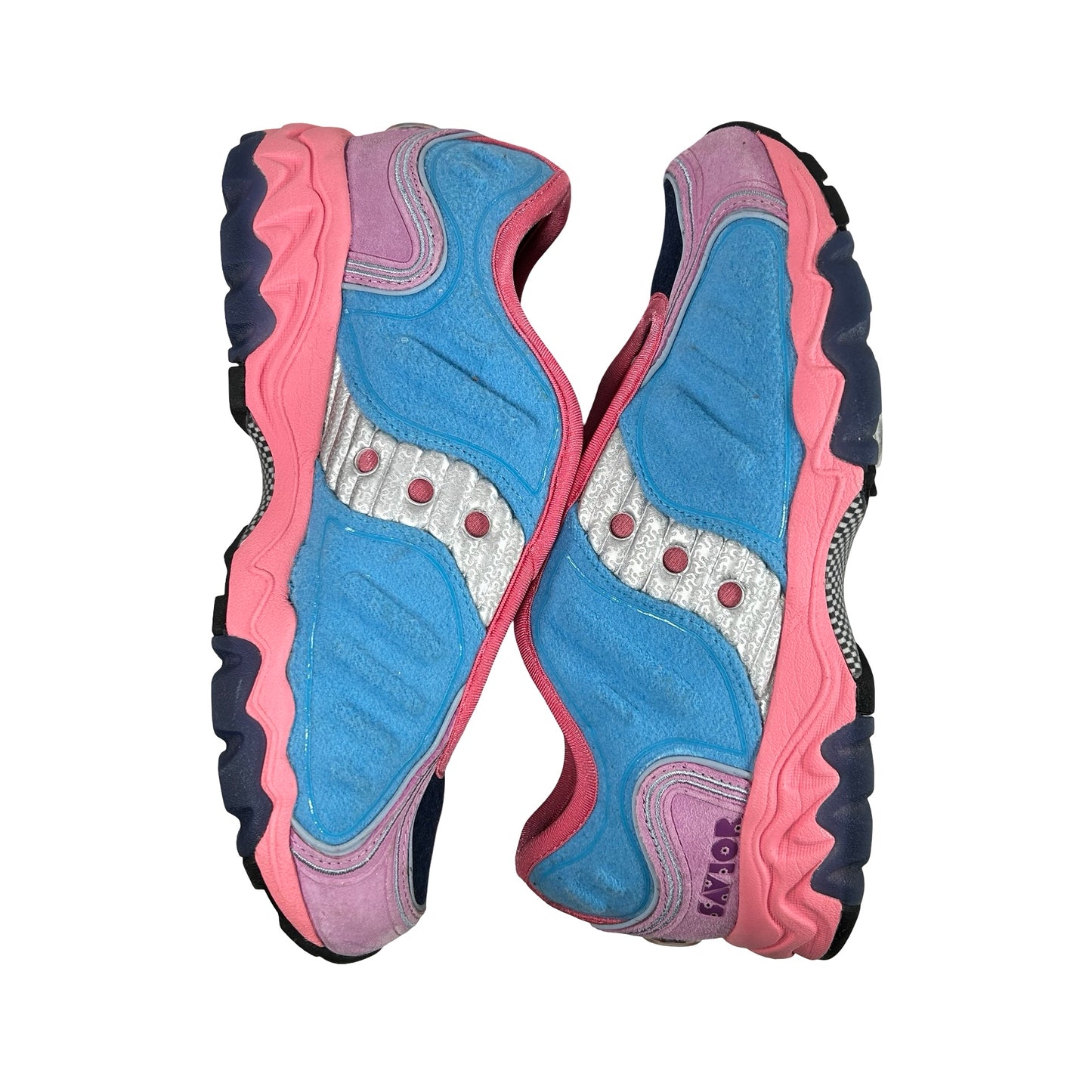 S70922 2 Saucony Matrix Jae Tips No Shoes In The House Blue Pink [USED] - 7 M (Used)