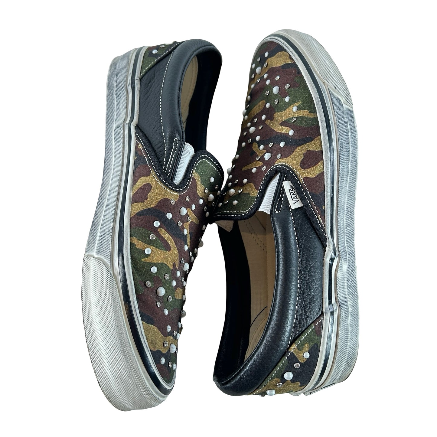 VN000D9PCAK Vans LX Classic Slip-On 98 Pearlized Pack Camo Black [USED] - 11 M (Used)