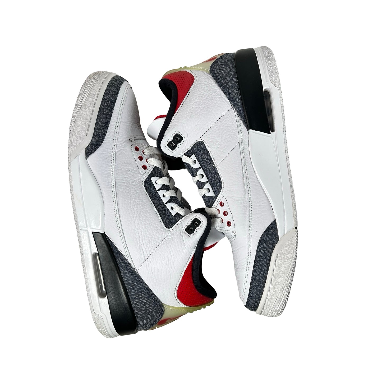 CZ6431 100 Jordan 3 Retro SE Fire Red Denim (2020) [USED] - 12 M (Used)