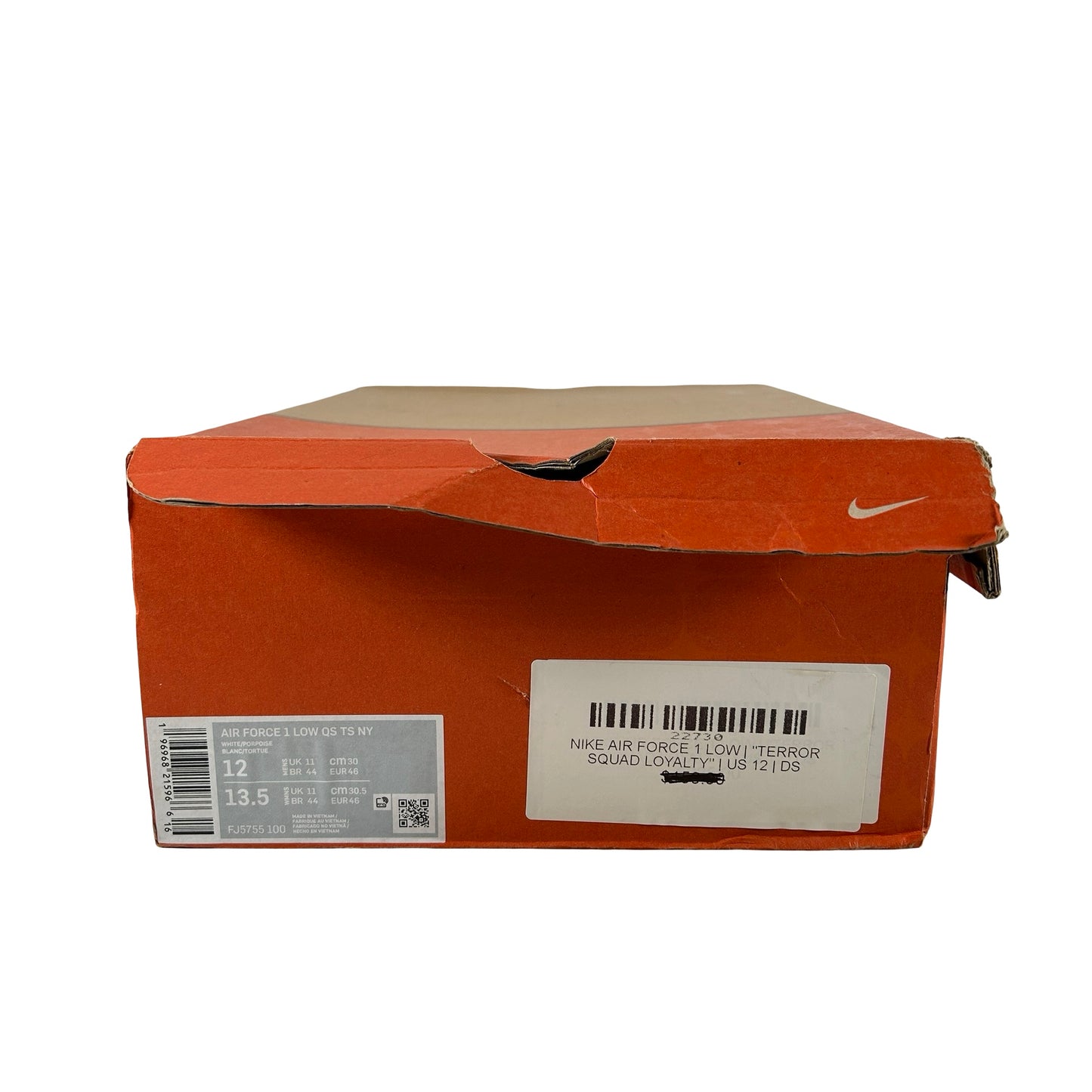 FJ5755 100 Nike Air Force 1 Low QS Terror Squad Porpoise [USED] - 12 M (Used)