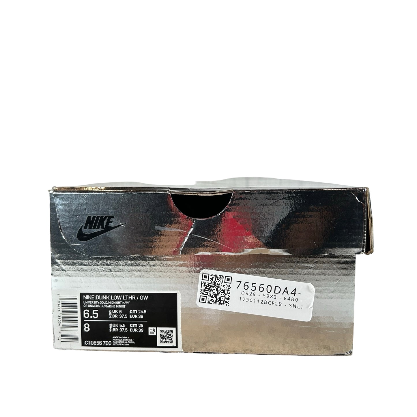 CT0856 700 Dunk Low Off-White University Gold [USED] - 6.5 M (Used)