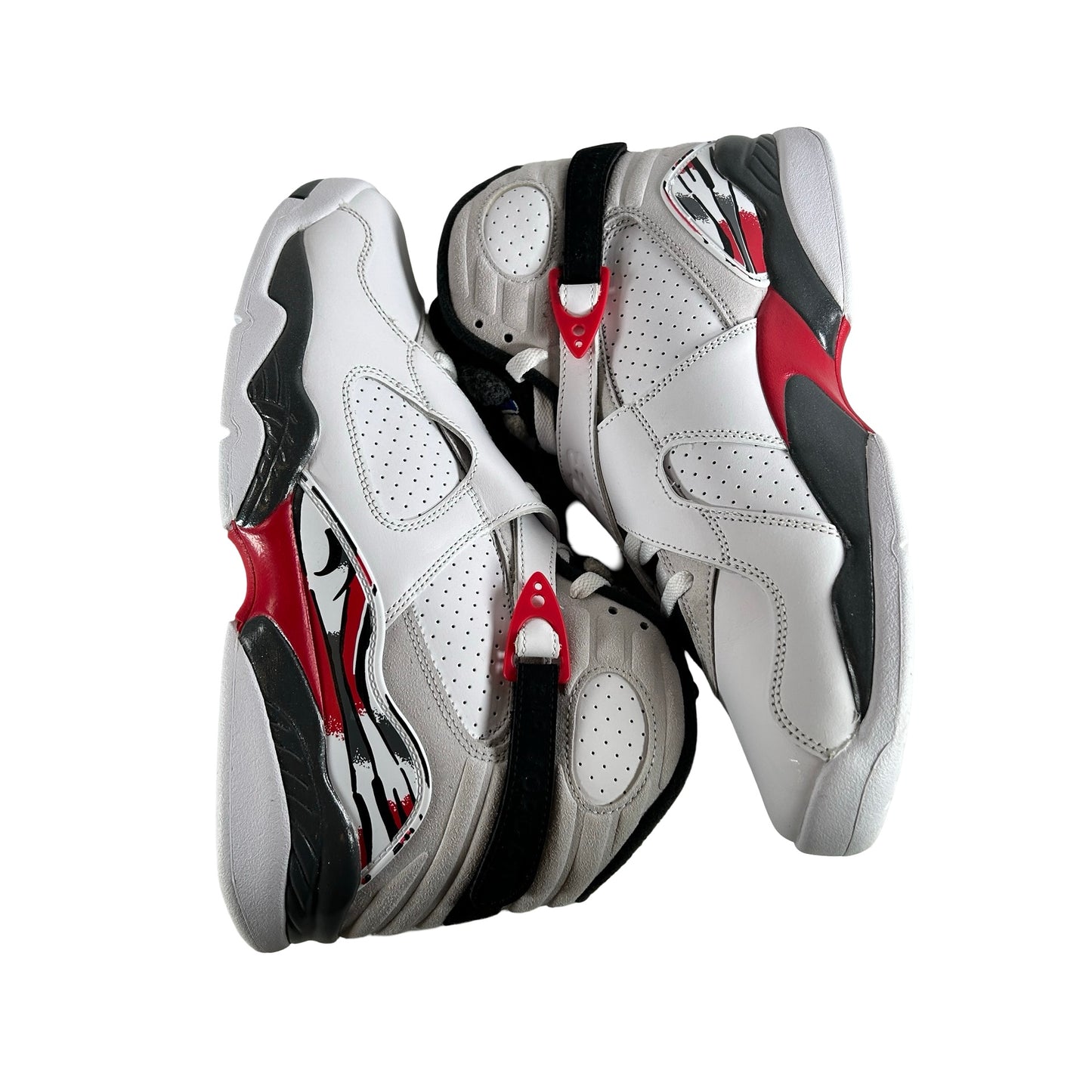 305381 100 Jordan 8 Retro White True Red (2025) [USED] - 10.5 M (Used4)