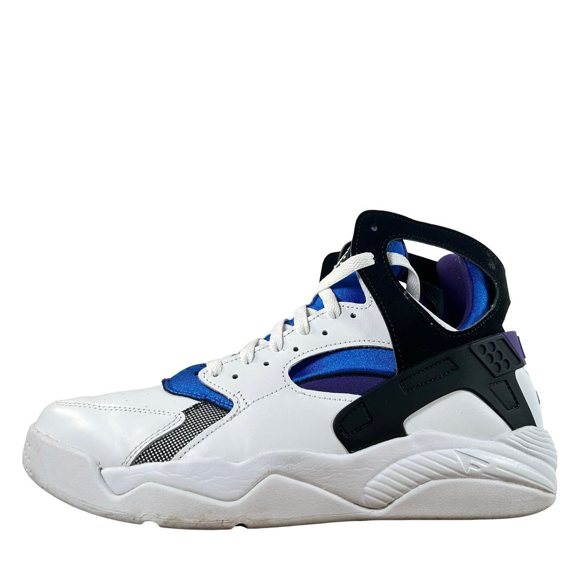 FD0183 101 Nike Air Flight Huarache OG White Varsity Purple (2023) [USED] - 9.5 M (Used)