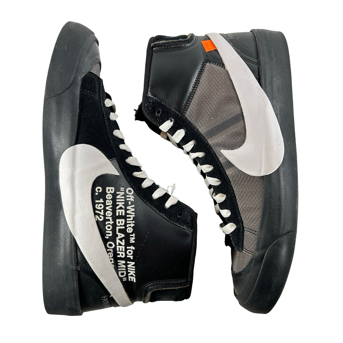 AA3832 001 Nike Blazer Off-White Black [USED] - 9 M (Used)