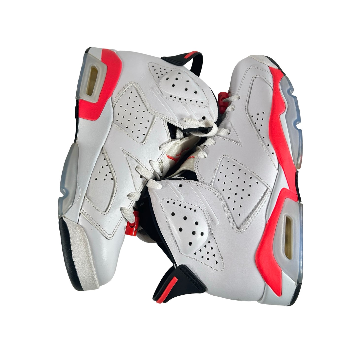 384664 123 Jordan 6 Retro Infrared White (2014) [CONDITIONAL] - 8 M (Yellowing)